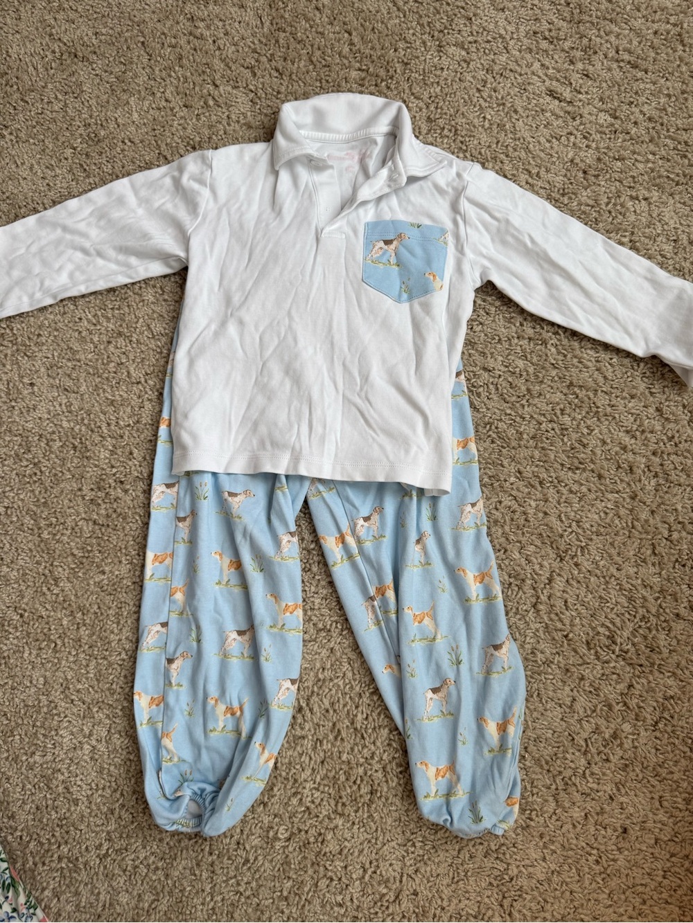 White & Light Blue Kids Set